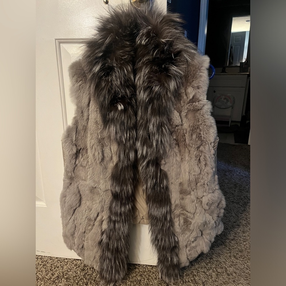 Dana Stein Silver Fox Fur Vest